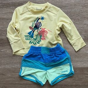 Patagonia Capilene Silkweight and Baby Boardshorts Set